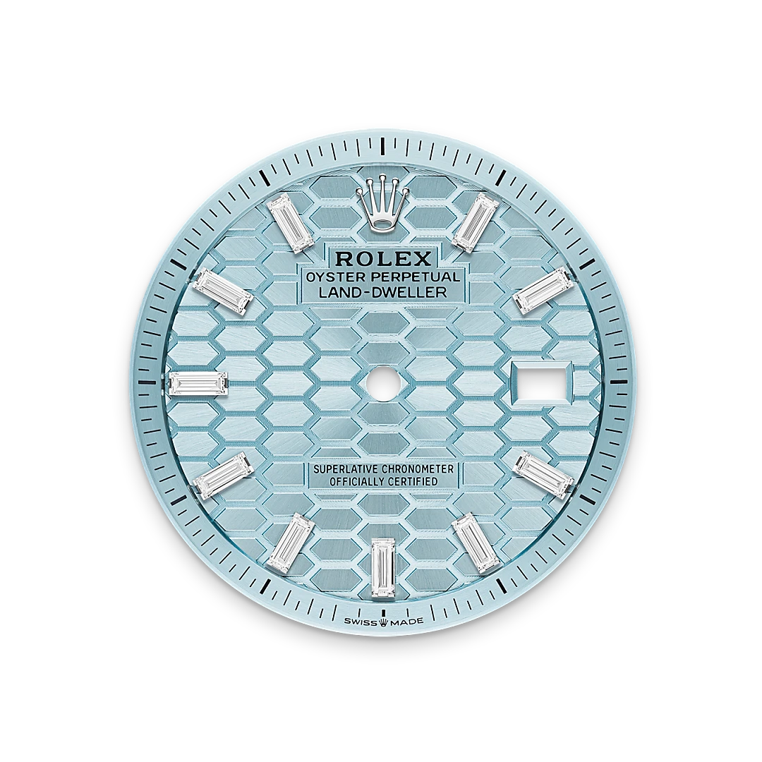 Mostrador azul-glacial