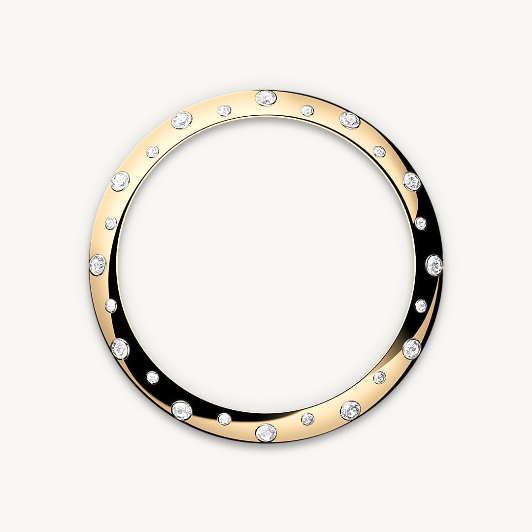 Luneta cravejada com diamantes