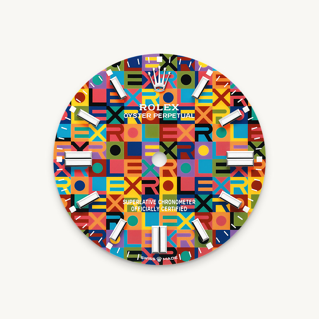Mostrador multicolorido